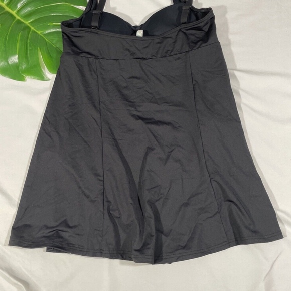 NEW Sea Level Skirted Dress One Piece‎ Swimsuit in Black [ 6 US ] - Picture 11 of 12